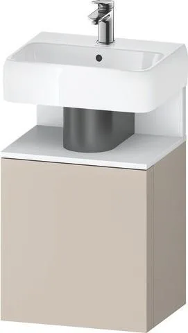 Duravit Qatego Waschtischunterbau wandhängend Taupe Matt 440x350x645 mm - QA4076R18910000 QA4076R18910000