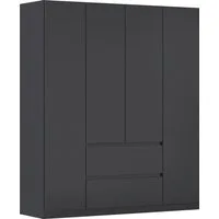rauch Drehtürenschrank Schrank Garderobe MAINZ Breiten 91/136/181/226/271/315/360, Höhe 210cm (3 verschiedene Ausstattungen BASIC/CLASSIC/PREMIUM (inkl. SOFT-CLOSE) grifflose Front, Außentüren mit Push-to-Open Funktion MADE IN GERMANY