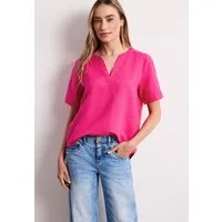 STREET ONE Shirtbluse mit Leinenanteil
