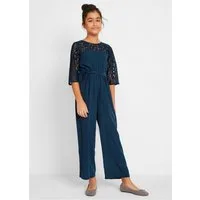 bonprix Jumpsuit für festliche Anlässe, mit Bindegürtel, weite Hose im Culotte-Stil