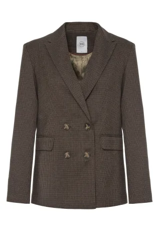 bsb - Zweireihiger Blazer braun - Gr. - XS