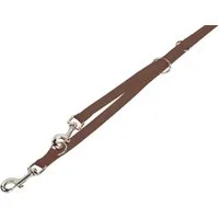 Nobby Hundeleine Führleine "Classic", braun, S, Nylon, 3-fach verstellbar