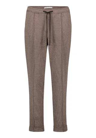 Betty & Co - Karo-Hose Grey/Dark Red - Gr. - 38