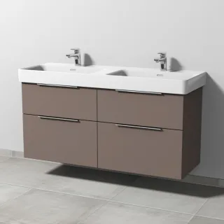 Sanipa 3way Waschtischunterbau zu Laufen Pro S Waschtisch mit 4 Auszügen, Taupe-Matt UP7711T