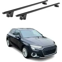 OMAC Dachträger für Audi A3 Sportback 8Y 2020-2025 Schwarz ABE 2x (2-St), Wasserbeständig,Abnehmbar,Multifunktional,Leichtgewichtig