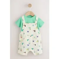 Next Body & Hose Twill-Latzhose und Bodysuit für Babys im Set (2-tlg)