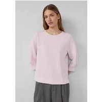 s.Oliver 3/4 Arm-Pullover Sweatshirt Sweatshirt aus Scuba mit 3/4-Arm