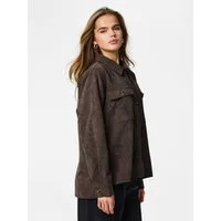 pieces Hemdbluse PCEFFI LS SHIRT WVN NOOS Materialmix, loose fit
