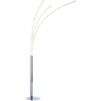 SellTec Stehlampe LED Stehlampe Bogenleuchte, steuerbar durch Kippschalter, 1xLED/ 6,80 Watt, warmweiß, LED Bogenlampe 3-flammig, warmweiß