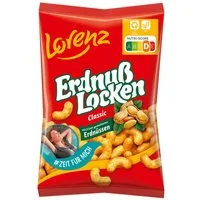 LORENZ Knabberei, Lorenz Erdnuß Locken Classic Mais Snack mit gemahlenen Erdnüssen 120g