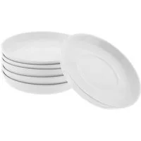 Mulex Untertasse 6-teiliges Unterteller-Set aus Porzellan – ideal für Kaffee & Tee, (6 St)