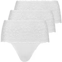 Nina Von C. Taillenslip 3er Pack Millefleurs (Spar-Set, 3-St) Taillen Slip - Im Spitzen-Design, Perfekte Passform
