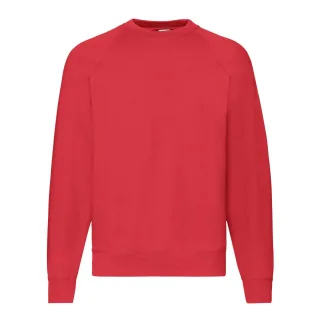 Fruit of the Loom - "Classic" Sweatshirt für Herren Raglanärmel (Rot)