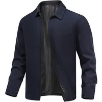 Allthemen Bomberjacke Herren leichte Herbstjacke mit Reißverschluss Harrington Jacke Sommer
