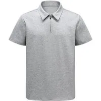 Allthemen Poloshirt Herren Poloshirt mit Halbreißverschluss Kurzarm Freizeitshirt