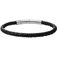 Fossil Lederarmband Schmuck Geschenk Edelstahl Leder Armschmuck
