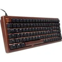 SKILLER SGK50 S2 Wood PBT, Gaming-Tastatur holz/schwarz, DE-Layout, Gateron G Pro 3.0 Yellow