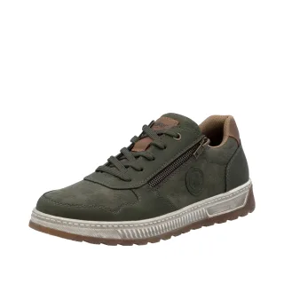 Rieker Sneaker Freizeitschuh, Halbschuh, Schnürschuh mit Kontrastbesatz