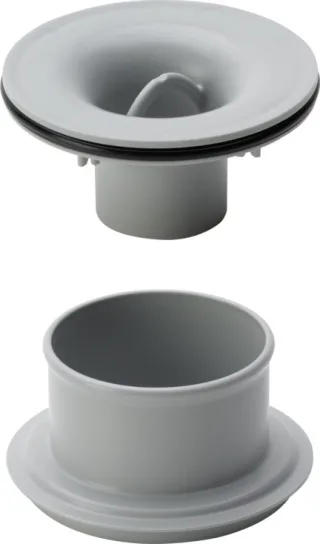 Viega Tauchrohr 4935.21 in 100mm Kunststoff grau 686093