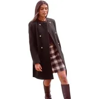 Love & Roses Kurzmantel Love & Roses kragenlose, zweireihige Jacke Regular (1-tlg)