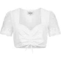 Nübler Dirndlbluse Dirndlbluse Kurzarm Mareile in Weiß von Nübler
