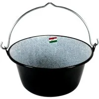 Grillplanet Holzkohlegrill Gulaschkessel 6 Liter emailliert, Nein