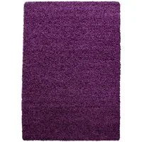 Teppium Teppich Unicolor - Einfarbig, Rechteckig, Höhe: 30 mm, Einfarbig Shaggy Teppich Wohnzimmer Langflor versch. farben und größen