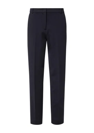 comma - Cigarette-Pants aus weichem Jersey blau - Gr. - 40