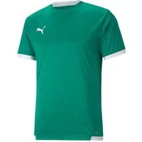 PUMA Fußballtrikot TEAMLIGA JERSEY Fußball, Kurzarm, Rundhalsausschnitt, aus Interlock-Material