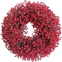 Kunstkranz 35cm Türkranz Ganzjährig Außen Deko, Künstlicher Blumenkranz Deko, Coonoor, für Bauernhaus Tür Wand Wohnzimmer Flur Hochzeit Dekoration