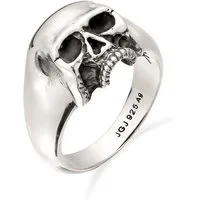 Kuzzoi Siegelring Siegelring Totenkopf 925 Sterling Silber