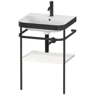 Duravit Happy D.2 Plus c-bonded Set mit Metallkonsole Weiß Hochglanz 575x490x850 mm - HP4735O2222 HP4735O2222