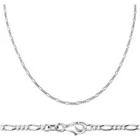 Firetti Kette ohne Anhänger Schmuck Geschenk Silber 925 Halsschmuck Halskette Figarokette, Made in Germany