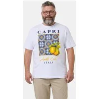 Men Plus T-Shirt T-Shirt Halbarm Brustprint bis 8 XL