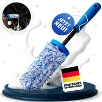 NTG Nutzfahrzeug Technik GmbH Felgenbürste Felgenbürste Mikrofaser Auto- Radbürste, (1-tlg), Ideal für Alu,-Stahlfelgen