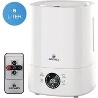 Aironex Luftbefeuchter 6 Liter – Top-Fill – Aroma – Luftbefeuchter, 6 l Wassertank, Geeignet für Wohnzimmer, Büro, Babyzimmer, Schlafzimmer
