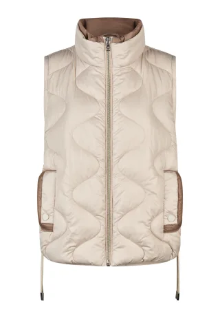 Marc Aurel - Weste mit Stehkragen light beige - Gr. - 38