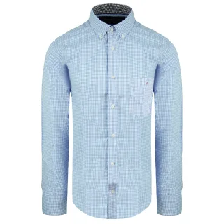 Eden Park Kariertes Herren Oxford-Hemd in Blau/Weiß