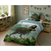 texpot Bettwäsche Dinosaurier T-Rex Bettwäsche Garnitur, 2 teilig