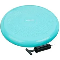 relaxdays Ballsitzkissen Balance Kissen 33 cm mit Luftpumpe, grün