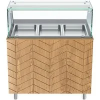 Gastronics Pizzaofen Bain Marie Warmtheke Premium 107 x 80 x 145 cm schwarzer Compact LED