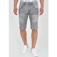 Indicode Jeansshorts Herren Leon Jeans Shorts Herrenshorts Denimshorts mit 5 Taschen