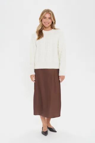 Strickpullover NylaSZ Strickpullover Gerade Passform