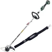 metabo Akku-Rasentrimmer RTD 18 LTX BL 30 Solo, 30 cm Arbeitsbreite Faden, (Set, 7 St), ohne Akku und Ladegeät, mit Schultergurt und Doppelfadenspule