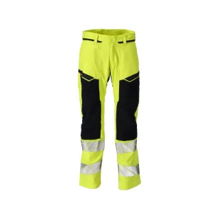 MASCOT Herren Hose mit Knietaschen ACCELERATE MULTISAFE Hi-vis Gelb / Schwarzblau 62 - 21379-281-17010-90C62