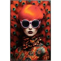 Kare Design LED-Bild Gerahmtes Bild Fancy Lady 75x55cm, verschiedene Farben