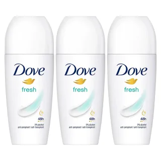Dove Fresh Roll-On Antitranspirant bis zu 48 Stunden Schutz vor Schweiß und Geruch, 3x50ml