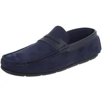 Coolwalk Herren Loafer Slipper in Veloursleder-Optik Slipper (91563758) Flach Slipper in Dunkelblau