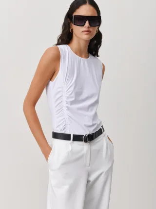 Jane Lushka - Scarlet WS Top Technical Jersey white - Gr. - M