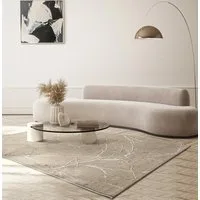 the carpet Teppich Mila, rechteckig, Höhe: 8 mm, moderner Wohnzimmer Teppich elegant glänzender Flor